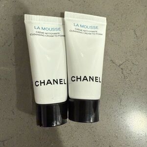 BNWT Chanel La Mousse Cleansing Cream-to-Foam, sample size, set of 2
